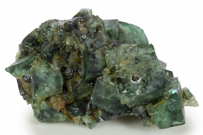 Fluorescent Green Fluorite Cluster - Diana Maria Mine, England #324354